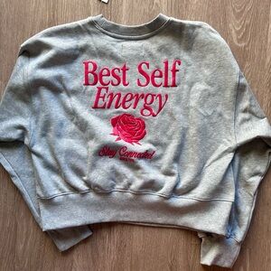 Old Navy SoComfy Graphic Sweatshirt -  Best Self Energy - NWT